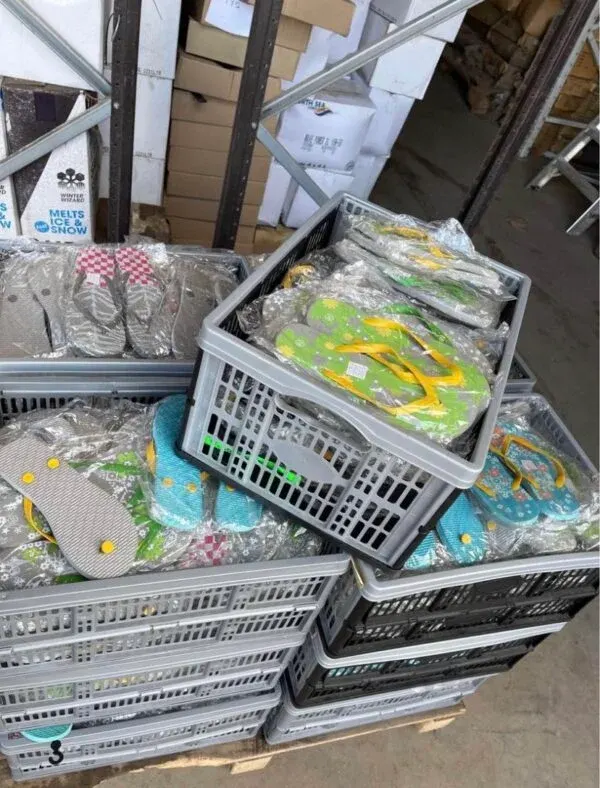 Mixed Flip Flops Pallet